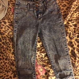 Acid Wash Ripped Jeans